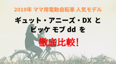 ママ用電動自転車、2019年の2大人気モデルのビッケモブddとギュットアニーズDXを徹底比較しました！ - Mom's Green Time